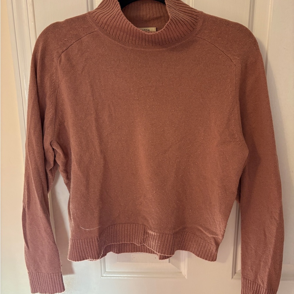 Babaton Dusty Pink Turtleneck Sweater
